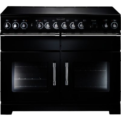 Rangemaster Excel 110 Electric - 81010 Range Cooker in Black with Chrome Trim Rangemaster Excel 110 Electric - 81010 Range Cooker in Black with Chrome Trim